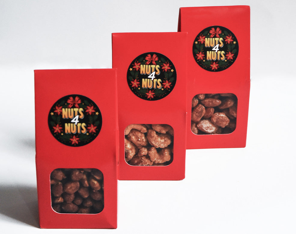 Holiday 12 pack with honey-roasted peanuts, cashews and almonds