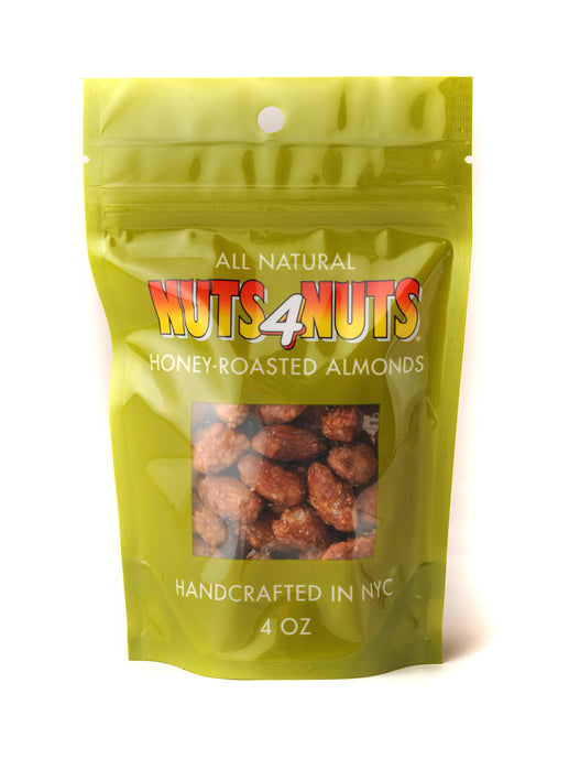 Honey-Roasted Almonds in 4oz Resealable Pack