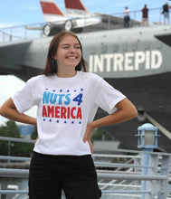 Load image into Gallery viewer, Nuts 4 America White T-Sleeve 100% Cotton

